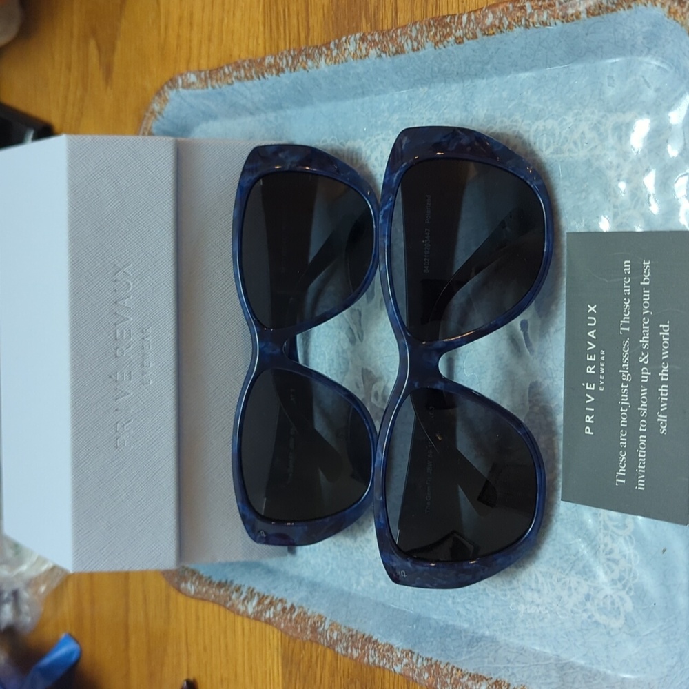 NWT 2 PAIR Privé Revaux Sunglasses UVA/UVB Prot Anti Glare Polarized Blue Lt Bl…